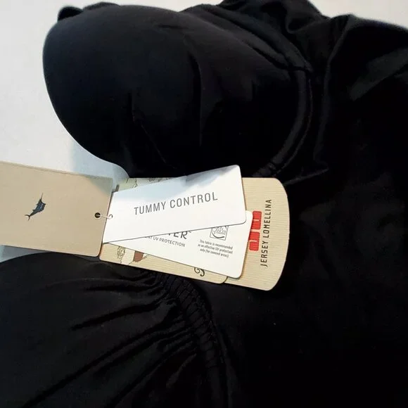 Tmmy Bahamas Black Padded Tankini Swimsuit With Adjustable Tie Back For Women XS - Picture 12 of 14